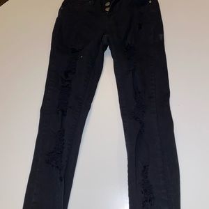 Ripped black jeans